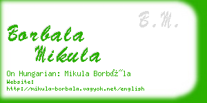 borbala mikula business card